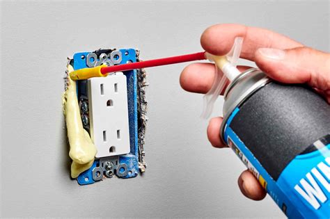 electrical box sealant|insulate electrical outlets inside home.